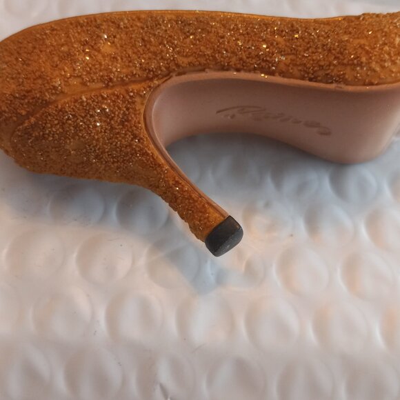 Just The Right Shoe By Raine Gold Stiletto Mini Figurine 25016 - Picture 5 of 8